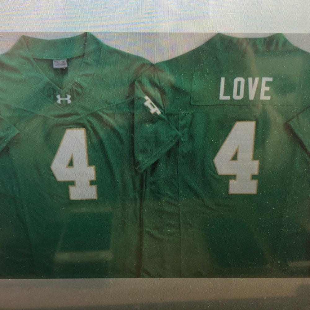 😊Jeremiyah Love Green Vapor Stitched Jersey😳